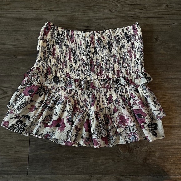 Zara Metallic printed skirt - Picture 6 of 7